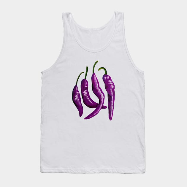 Chili Peppers Tank Top by PaintingsbyArlette